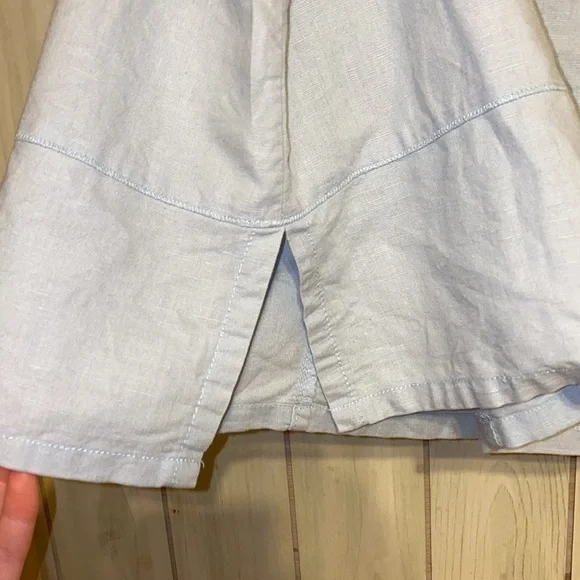 Calvin Klein jeans baby blue cotton vintage skirt 8 m l vtg women’s mini - Picture 6 of 8